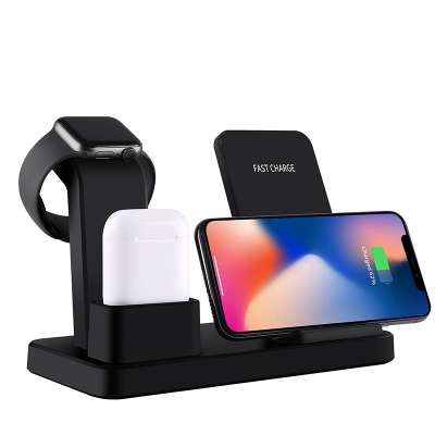 Universal Mobile Multiple 3 in 1 Wireless Charger Station For Phone Airpod Watch