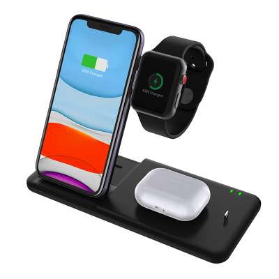 4 in 1 Wireless Charger For AirPods For Mobile Phone For Apple Watch QI Fast Charger